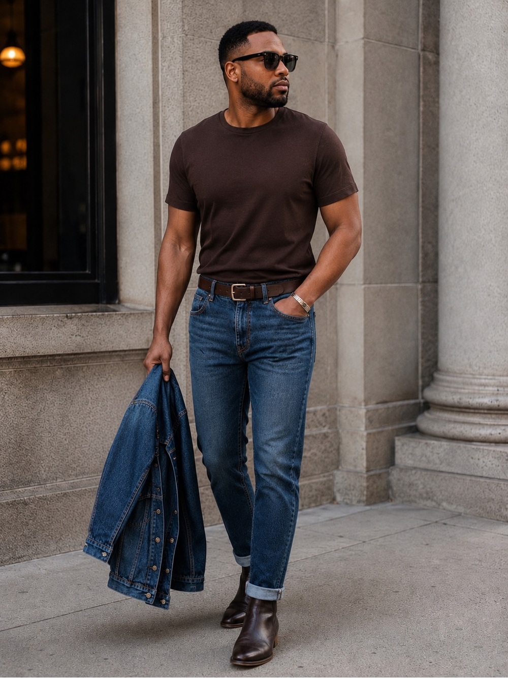 Kenneth Cole Men’s Short-Sleeve Sweater 🍫